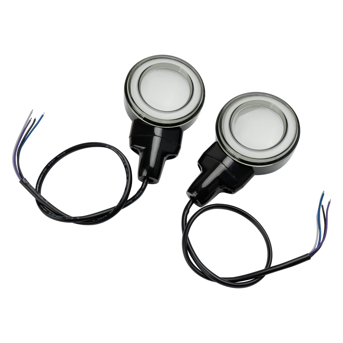 Heritage Softail Classic Touring 1999-2023 Black LED Flat Front Turn Signal Light