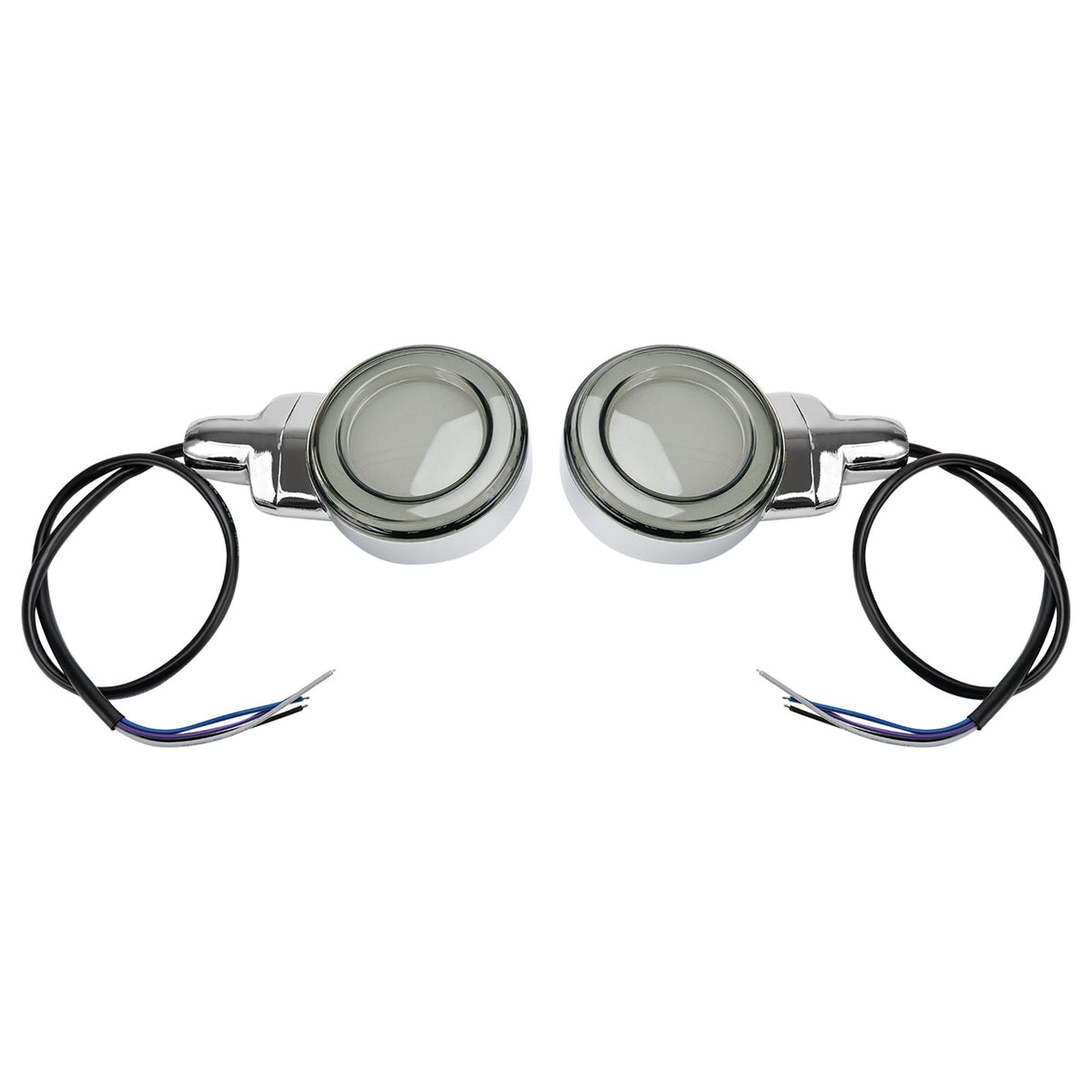 Heritage Softail Classic Touring 1999-2023 Chrome LED Flat Front Turn Signal Light