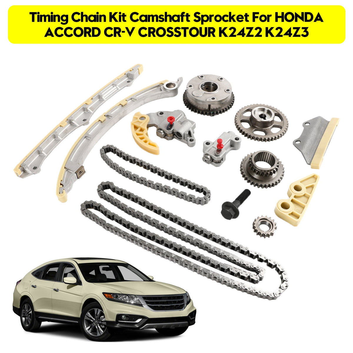 HONDA ACCORD CR-V CROSSTOUR K24Z2 K24Z3 Timing Chain Kit Camshaft Sprocket