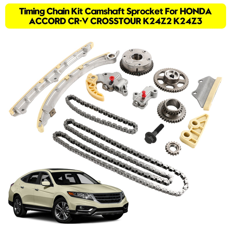 HONDA ACCORD CR-V CROSSTOUR K24Z2 K24Z3 Timing Chain Kit Camshaft Sprocket