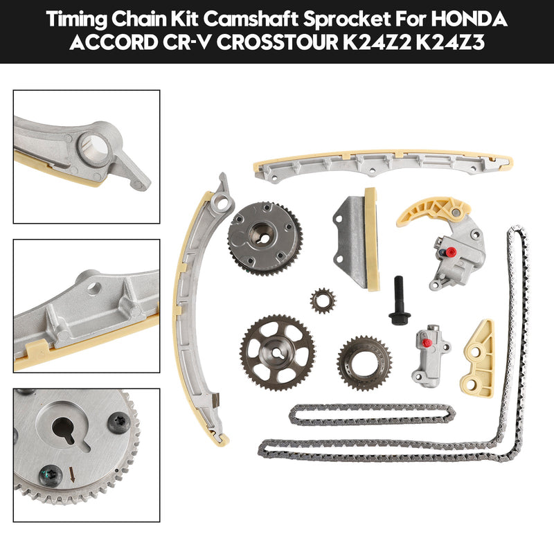 HONDA ACCORD CR-V CROSSTOUR K24Z2 K24Z3 Timing Chain Kit Camshaft Sprocket
