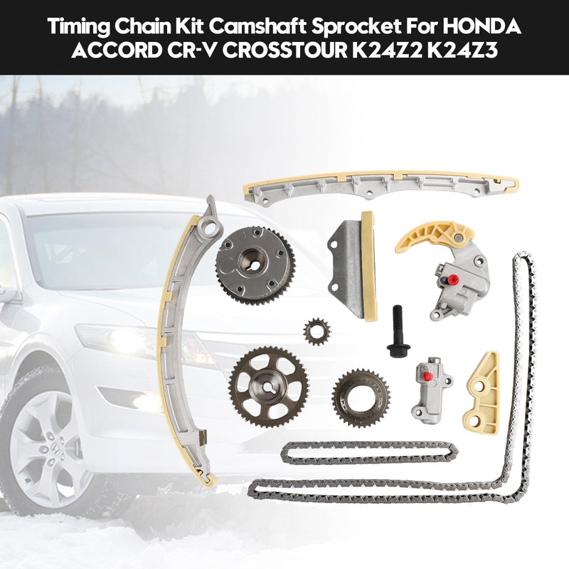 HONDA ACCORD CR-V CROSSTOUR K24Z2 K24Z3 Timing Chain Kit Camshaft Sprocket