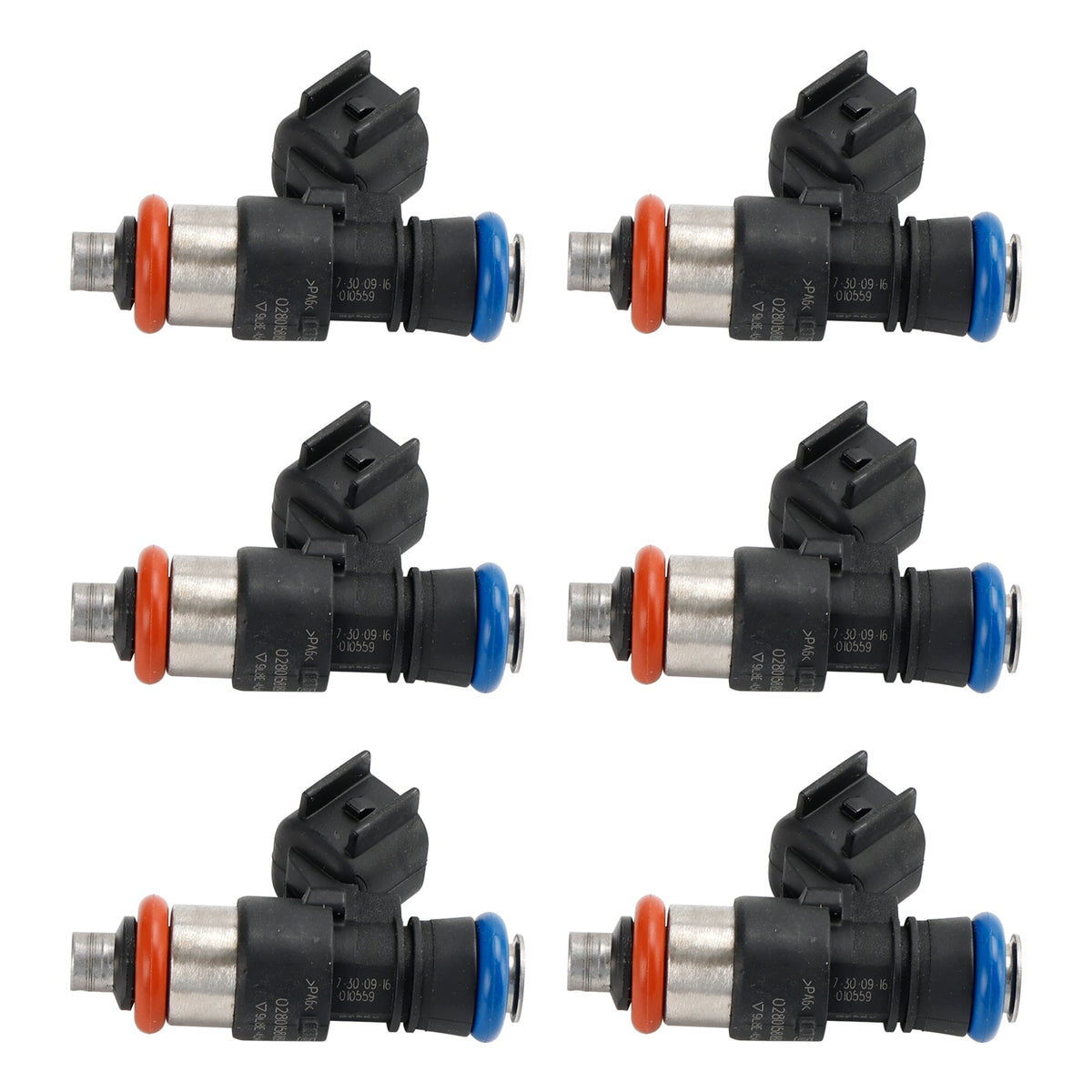 6PCS 0280158189 Fuel Injector Fit Ford Escape Fusion Fit Mazda 3.0L V6