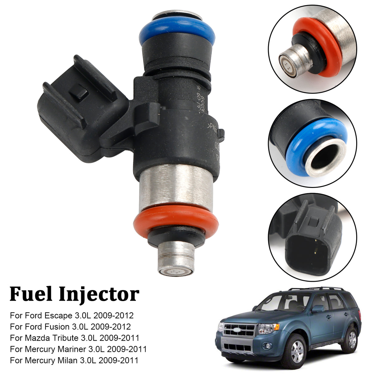 Ford Escape Fusion Fit Mazda 3.0L V6 1PCS Fuel Injector 0280158189