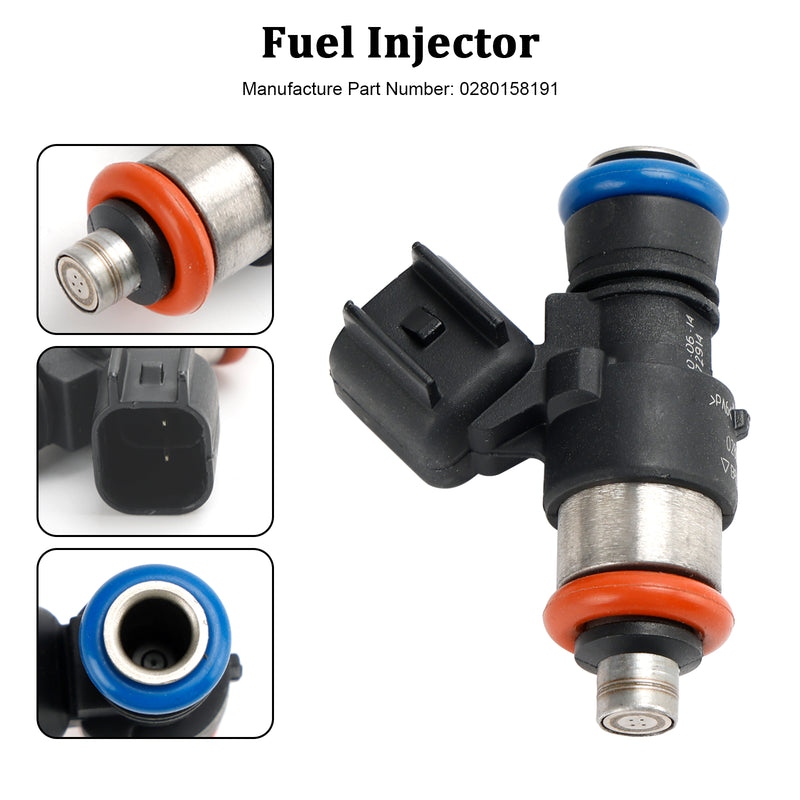 Ford Explorer Taurus Edge Flex 3.5L 2011-2017 1PCS Fuel Injector 0280158191