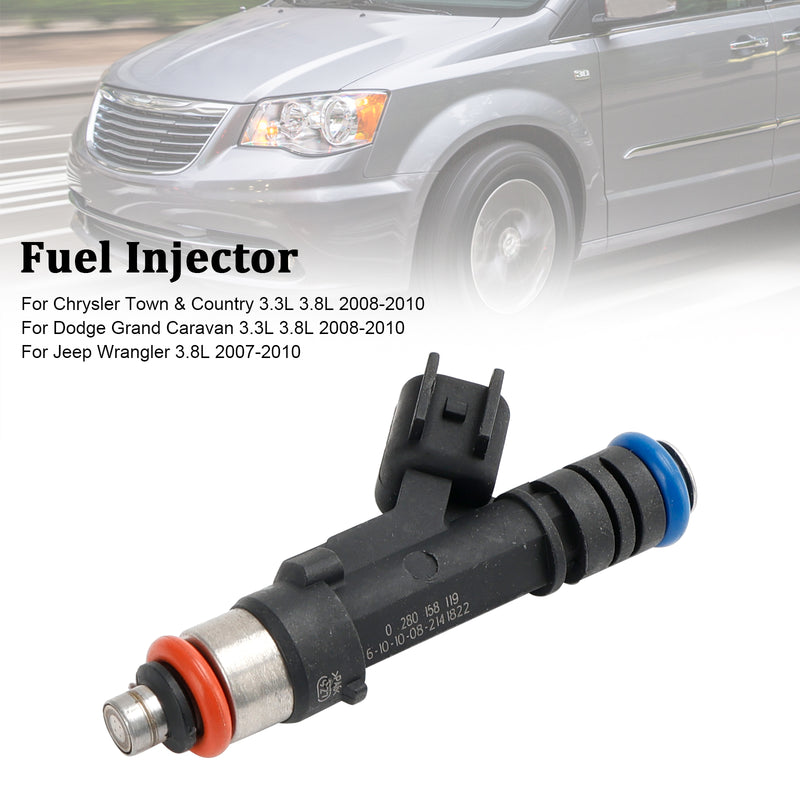Jeep Fit Dodge Wrangler Fit Chrysler 3.3L 1PCS Fuel Injector 0280158119