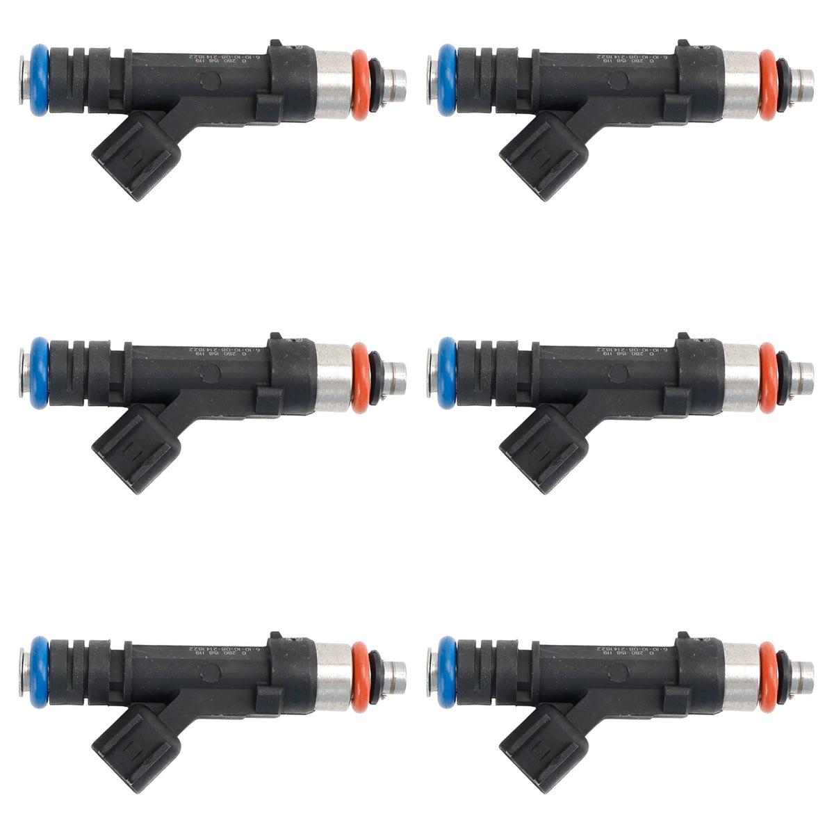 6PCS 0280158119 Fuel Injector Fit Jeep Fit Dodge Wrangler Fit Chrysler 3.3L