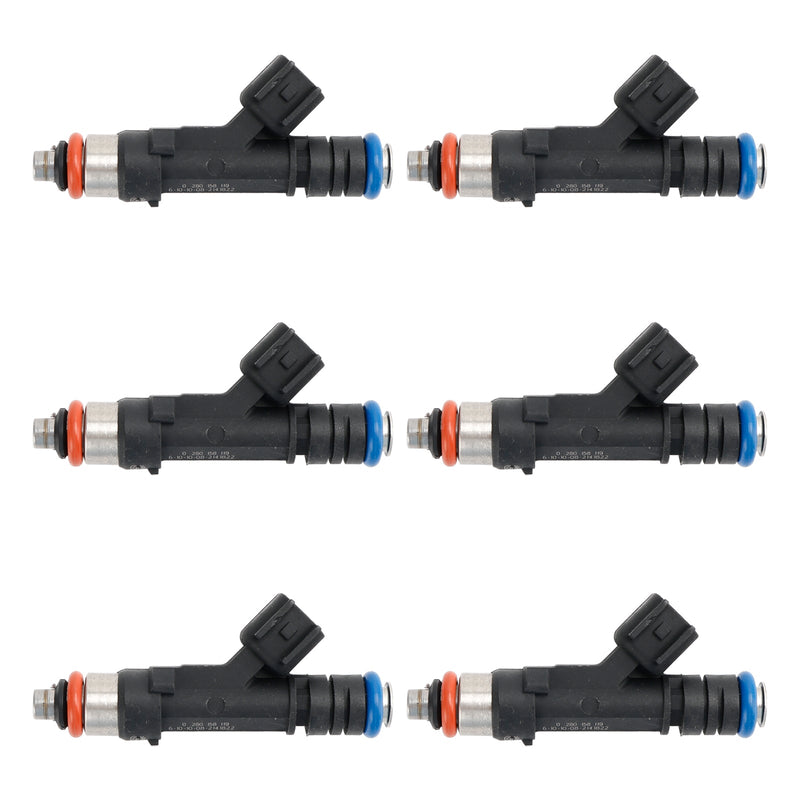 6PCS 0280158119 Fuel Injector Fit Jeep Fit Dodge Wrangler Fit Chrysler 3.3L