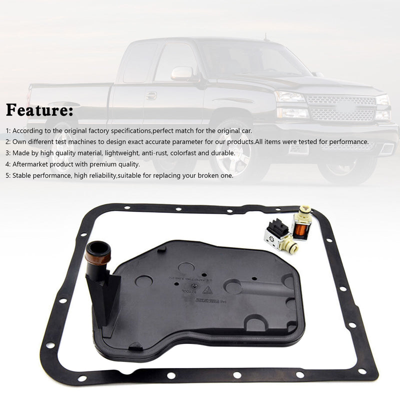 Transmission Filter & Gasket Shift Solenoid Kit A B For GM Chevy 4L60E 24230298