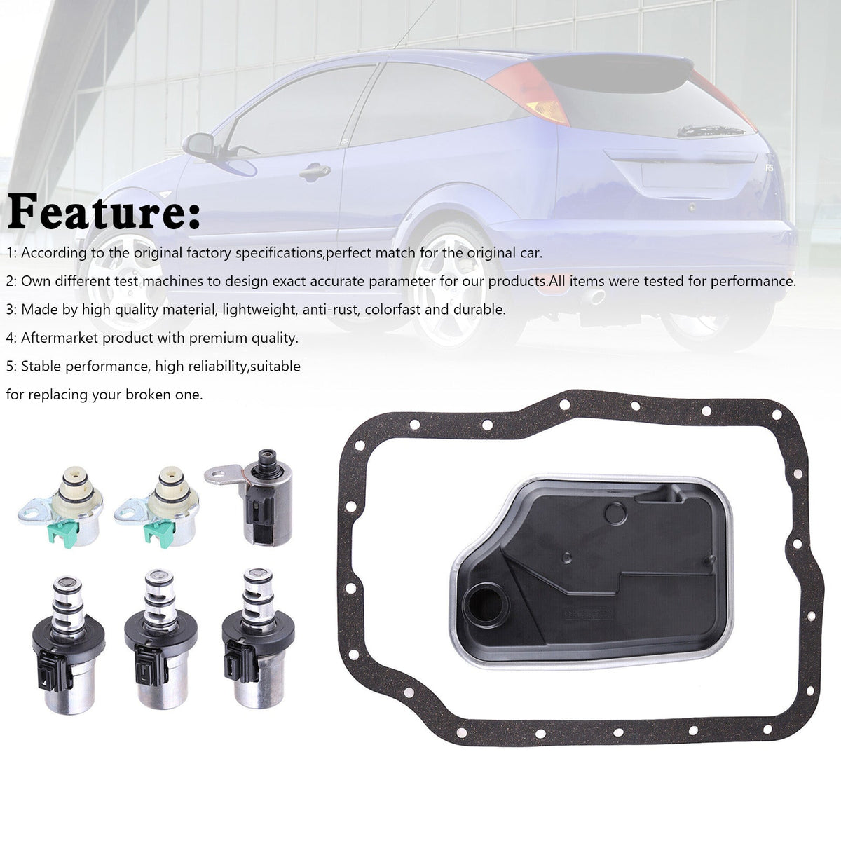Ford Focus Protege 4F27E Transmission Shift Solenoid Filter Service Kit