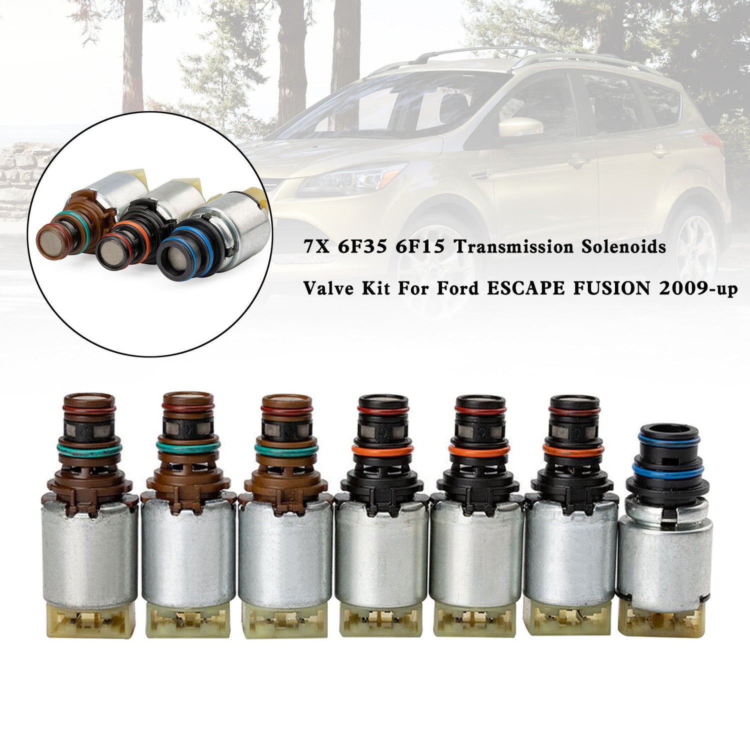 2008-2011 Ford Escape 2.3L 2.5L 3.0L 6F35 6F15 Transmission Solenoids Valve Kit