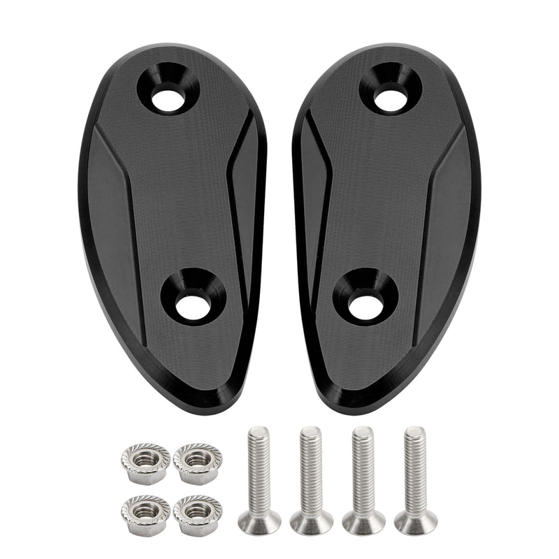 Honda CBR 1000 RR CBR1000RR 2008-2023 CNC Black Mirror Block Off Plates
