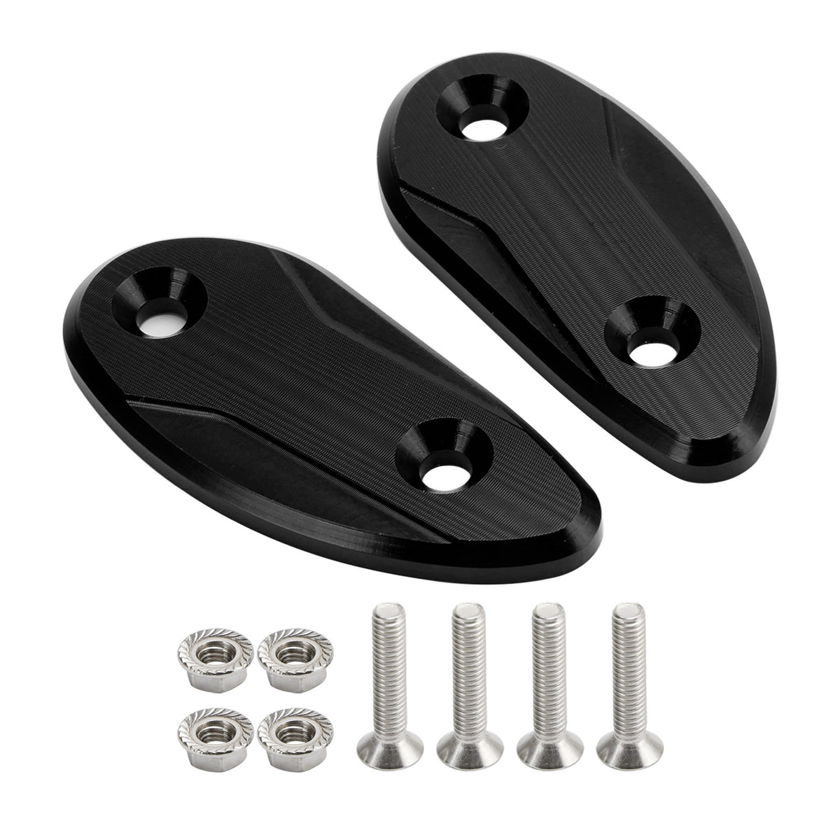 Honda CBR 1000 RR CBR1000RR 2008-2023 CNC Black Mirror Block Off Plates