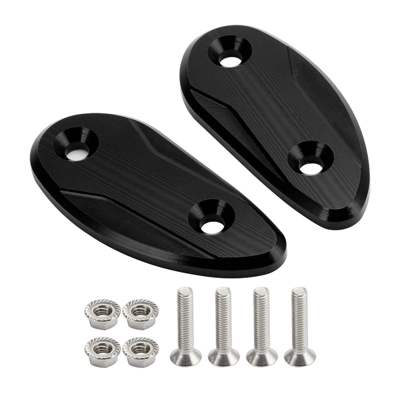 Honda CBR 1000 RR CBR1000RR 2008-2023 CNC Black Mirror Block Off Plates