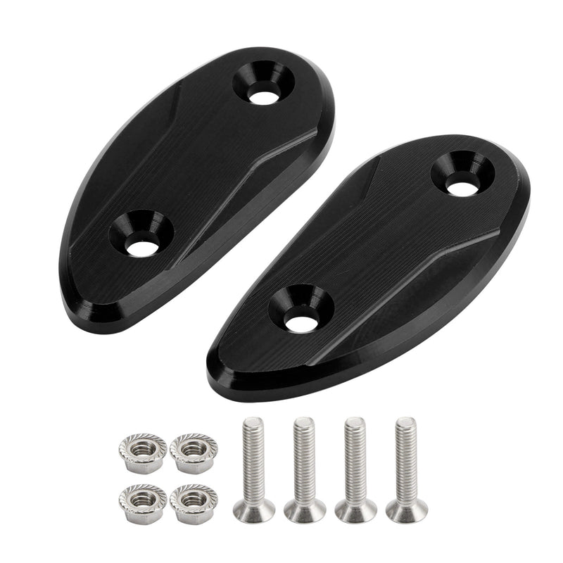 Honda CBR 1000 RR CBR1000RR 2008-2023 CNC Black Mirror Block Off Plates