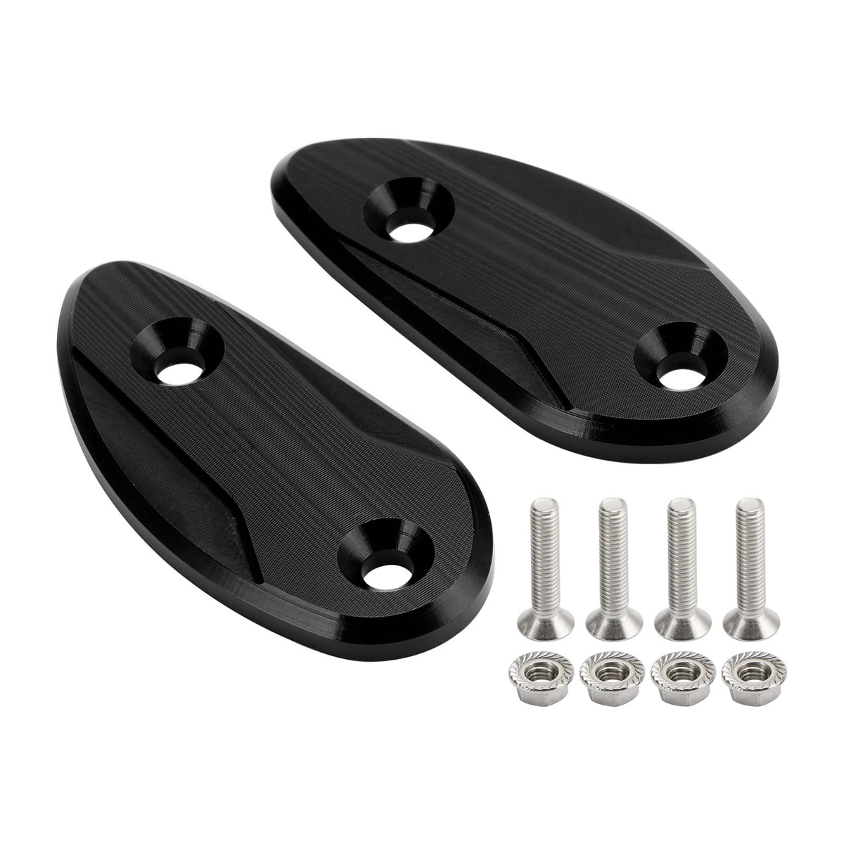 Honda CBR 1000 RR CBR1000RR 2008-2023 CNC Black Mirror Block Off Plates