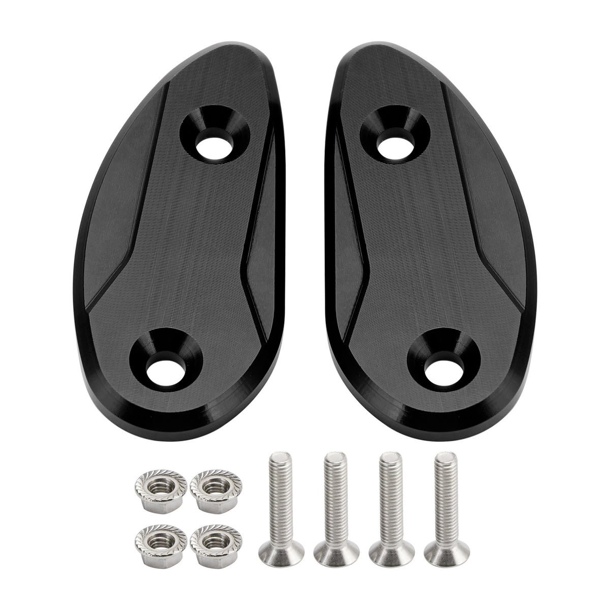 Honda CBR 1000 RR CBR1000RR 2008-2023 CNC Black Mirror Block Off Plates