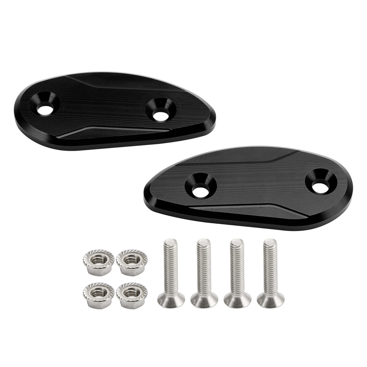 Honda CBR 1000 RR CBR1000RR 2008-2023 CNC Black Mirror Block Off Plates