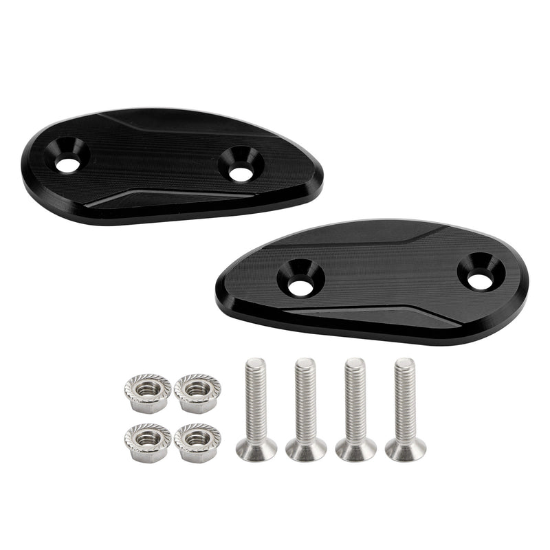 Honda CBR 1000 RR CBR1000RR 2008-2023 CNC Black Mirror Block Off Plates