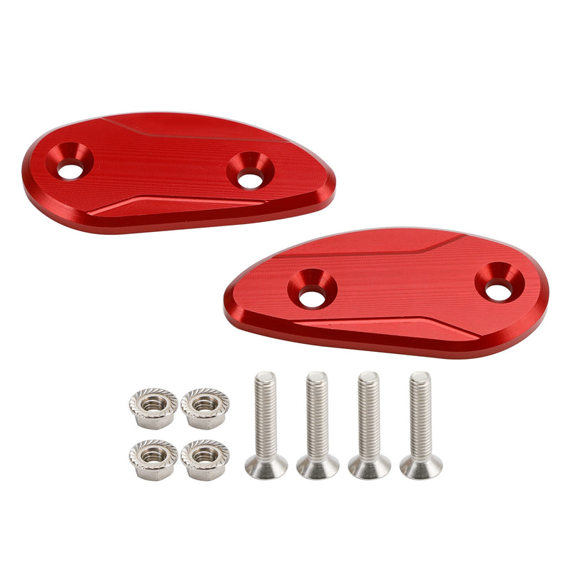 Honda CBR 1000 RR CBR1000RR 2008-2023 CNC Red Mirror Block Off Plates