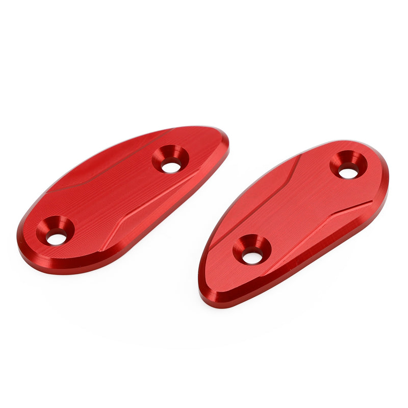 Honda CBR 1000 RR CBR1000RR 2008-2023 CNC Red Mirror Block Off Plates