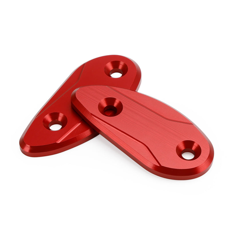 Honda CBR 1000 RR CBR1000RR 2008-2023 CNC Red Mirror Block Off Plates