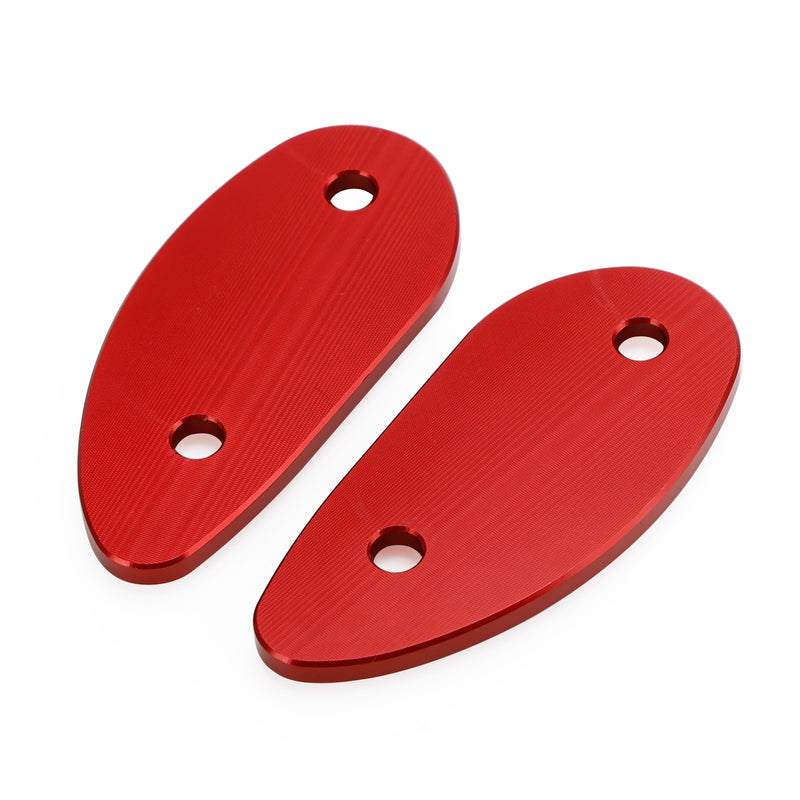 Honda CBR 1000 RR CBR1000RR 2008-2023 CNC Red Mirror Block Off Plates