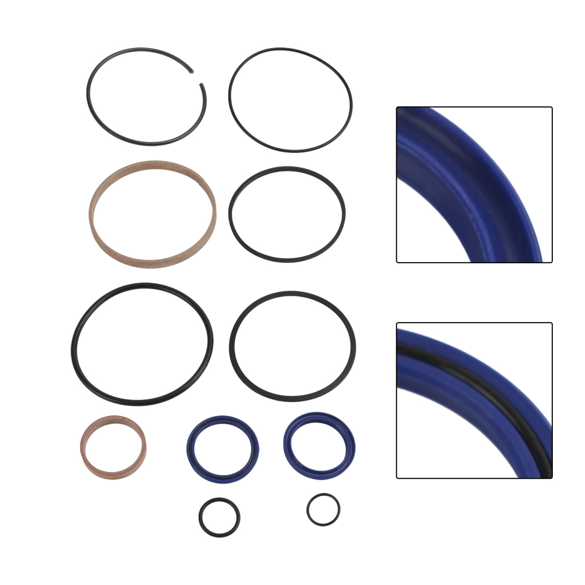 4.0" Bore x 1.75" Rod Cylinde Hydraulic Log Splitter Cylinder Rebuild Seal Kit