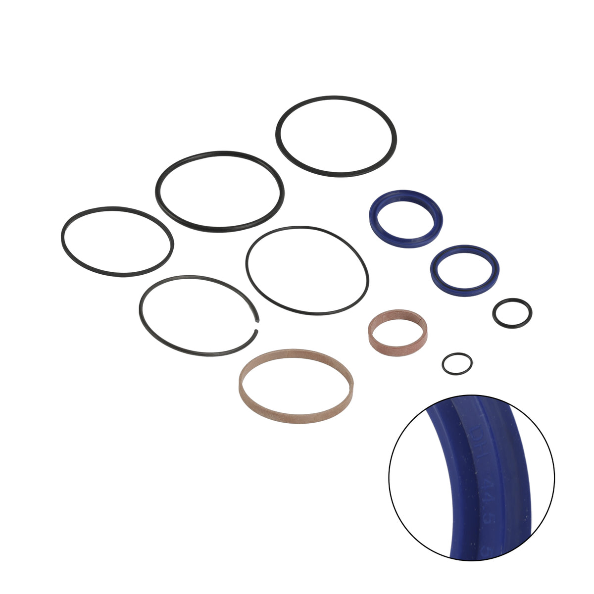 4.0" Bore x 1.75" Rod Cylinde Hydraulic Log Splitter Cylinder Rebuild Seal Kit