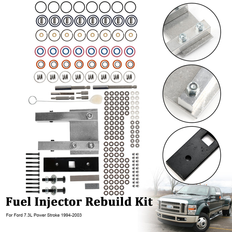 Ford 7.3L Power Stroke 1994-2003 Injector Rebuild Kit W/Vice Clamp And Tools Spring
