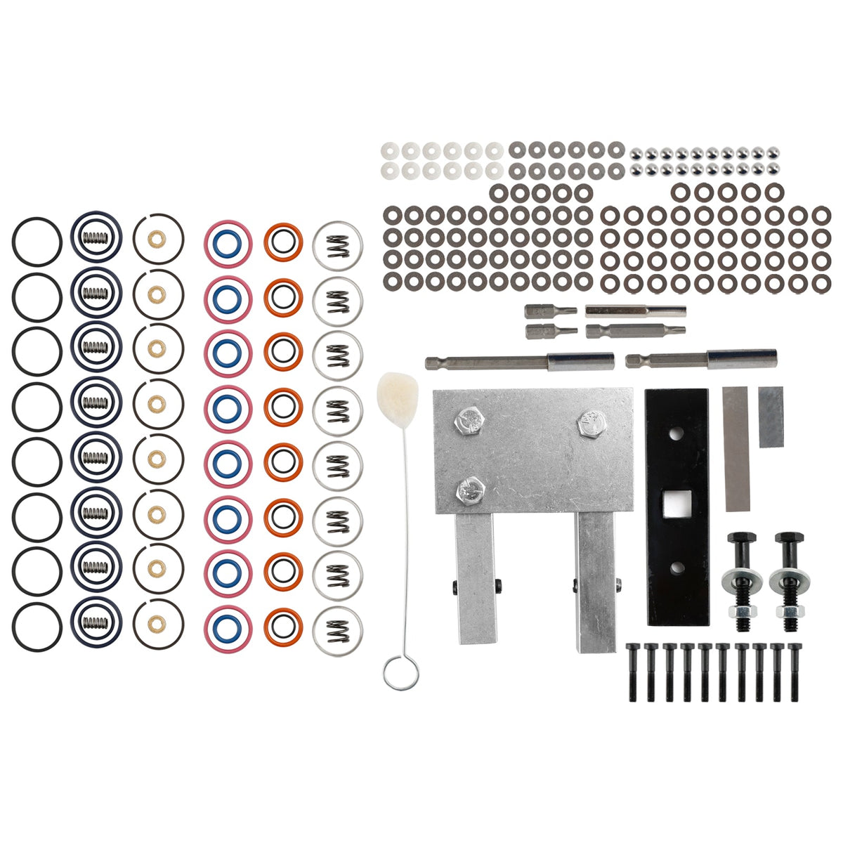 Ford 7.3L Power Stroke 1994-2003 Injector Rebuild Kit W/Vice Clamp And Tools Spring