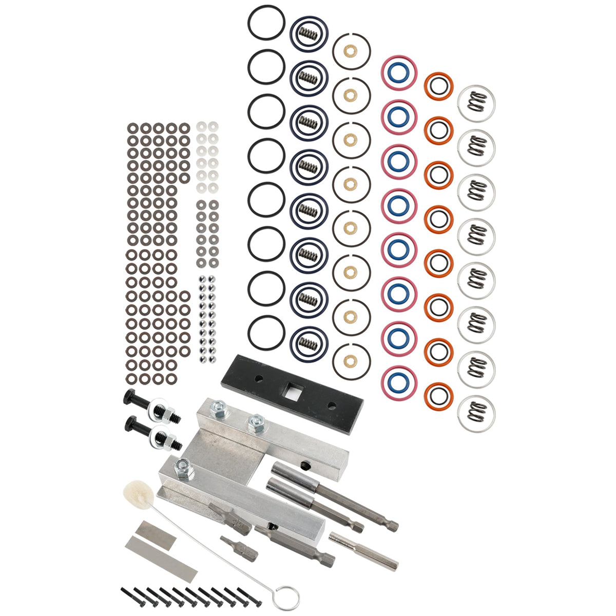 Ford 7.3L Power Stroke 1994-2003 Injector Rebuild Kit W/Vice Clamp And Tools Spring
