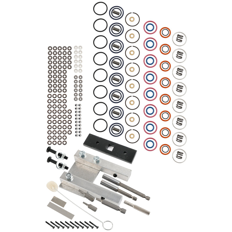 Ford 7.3L Power Stroke 1994-2003 Injector Rebuild Kit W/Vice Clamp And Tools Spring