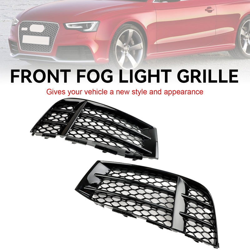 2010-2016 Audi RS5 Front Bumper Lower Fog Light Cover Grill Replacement