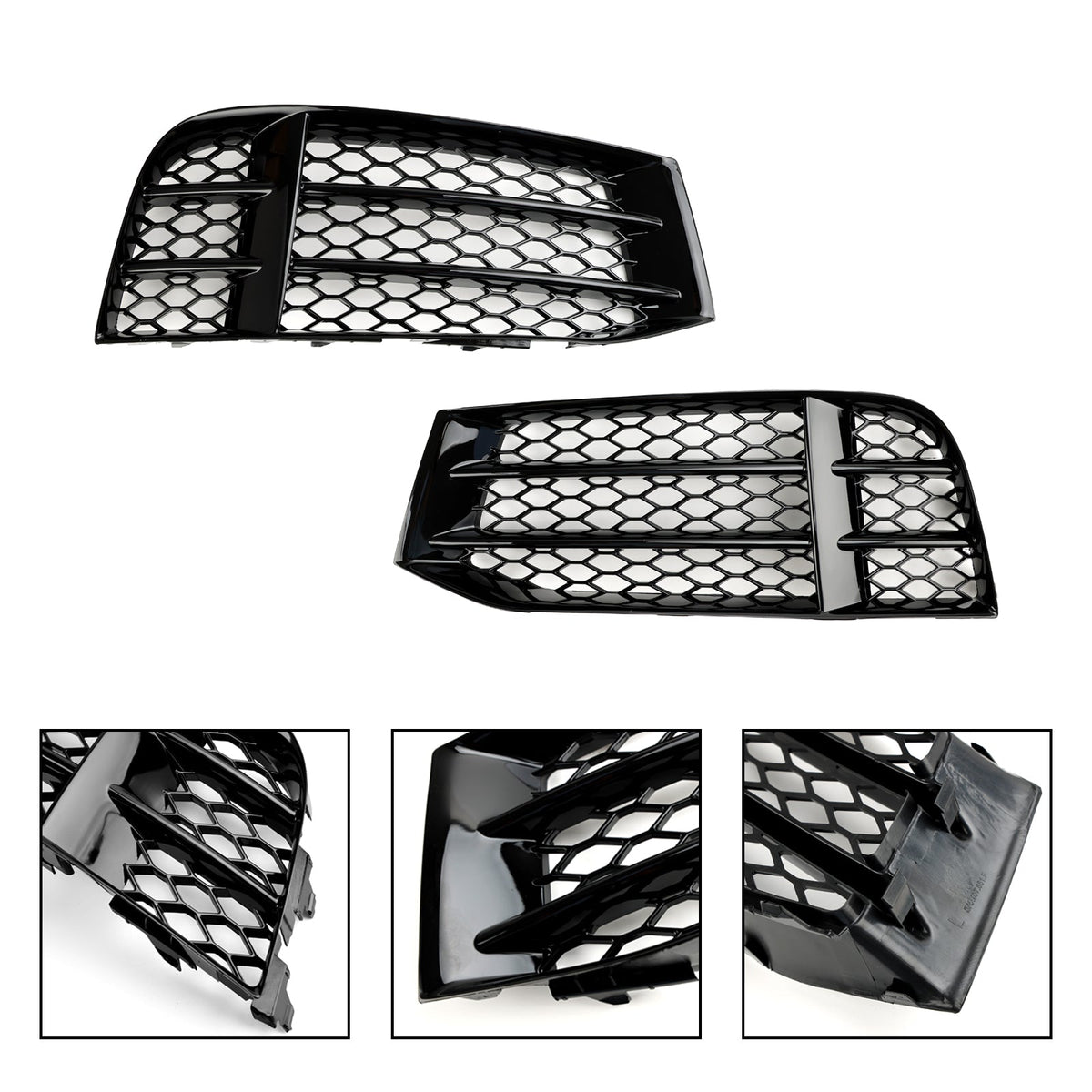 2010-2016 Audi RS5 Front Bumper Lower Fog Light Cover Grill Replacement