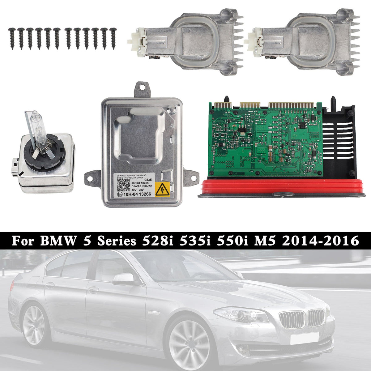 14-16 BMW 5 Series 528i 535i 550i M5 Xenon Ballast Bulb LED Module Diode Kit