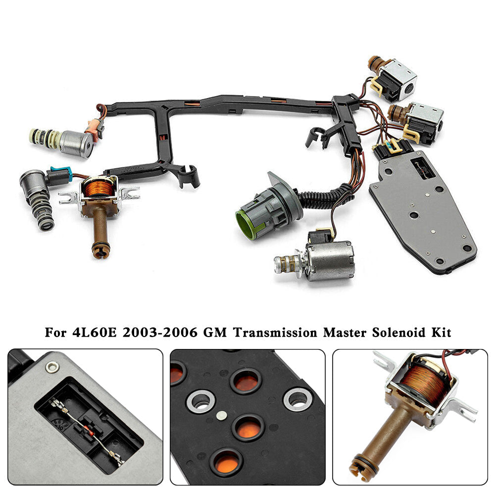 4L60E Transmission Master Solenoid Kit For GM EPC Shift TCC 3-2 PWM 2003-2006