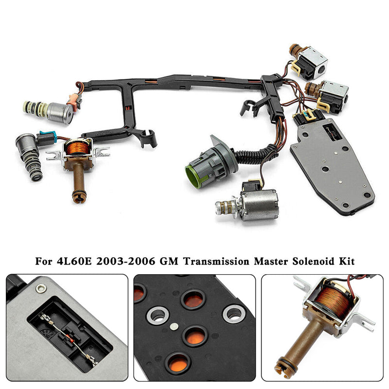 4L60E Transmission Master Solenoid Kit For GM EPC Shift TCC 3-2 PWM 2003-2006