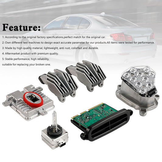 2012-2013 BMW Active Hybrid 5 Xenon Ballast Bulb LED Module Diode Kit LH 63117237647 63117316217