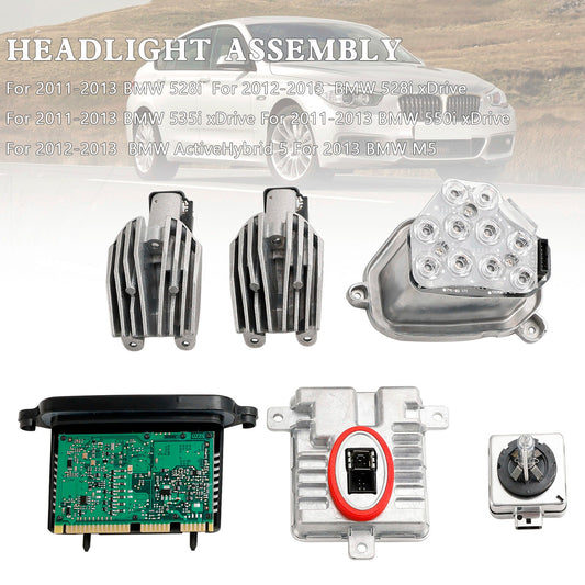 2011-2013 BMW 535i xDrive Xenon Ballast Bulb LED Module Diode Kit LH 63117237647 63117316217