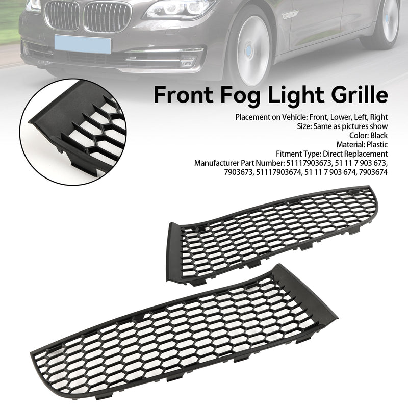 2009-2015 BMW 7 Series F01 F02 Front Bumper Lower Grille 51117903673 51117903674
