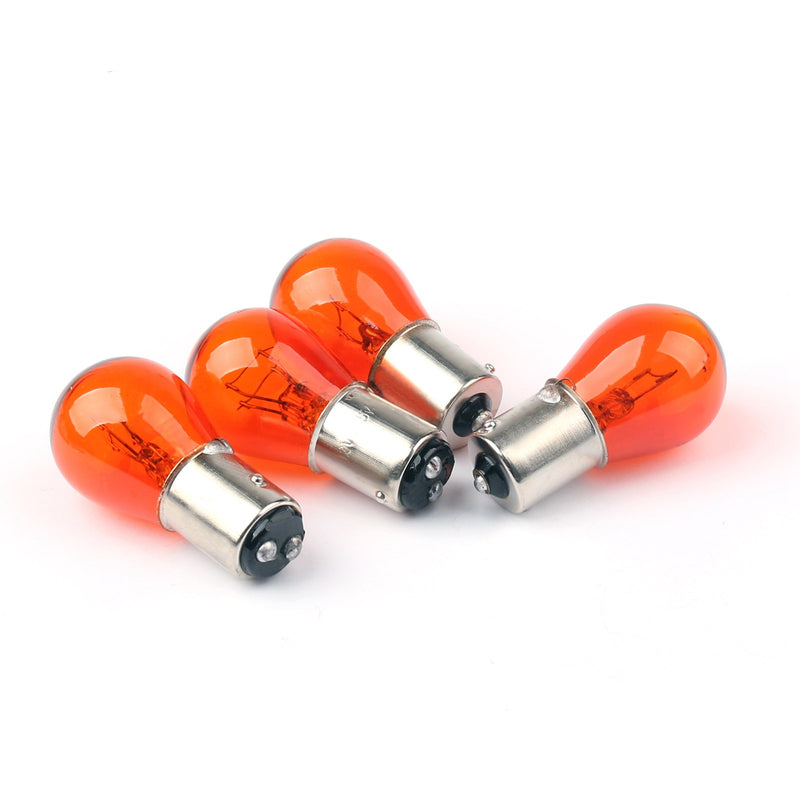 Bulbs For Harley Softail Dyna Sportsters 2002 &Up 4x Smoke Turn Signal Lens