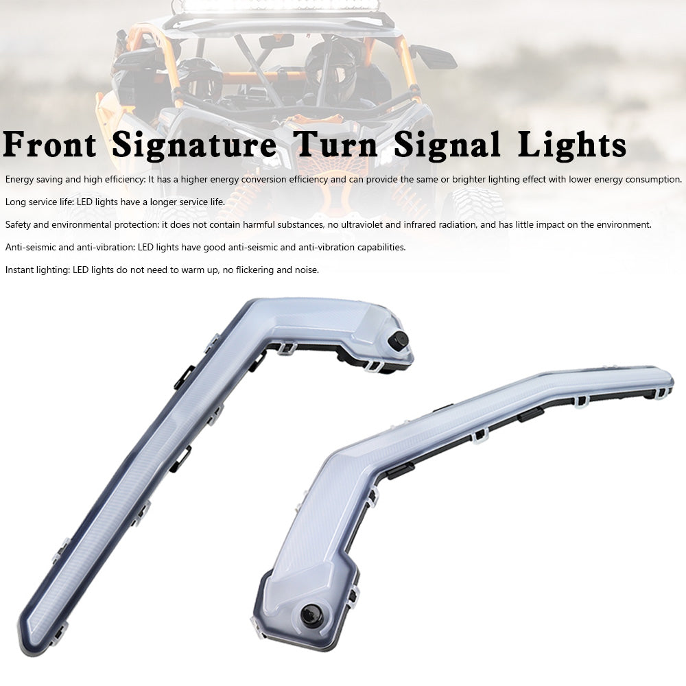 Can-Am Maverick X3 XDS XRS 2017-2023 Front Signature Turn Signal Lights