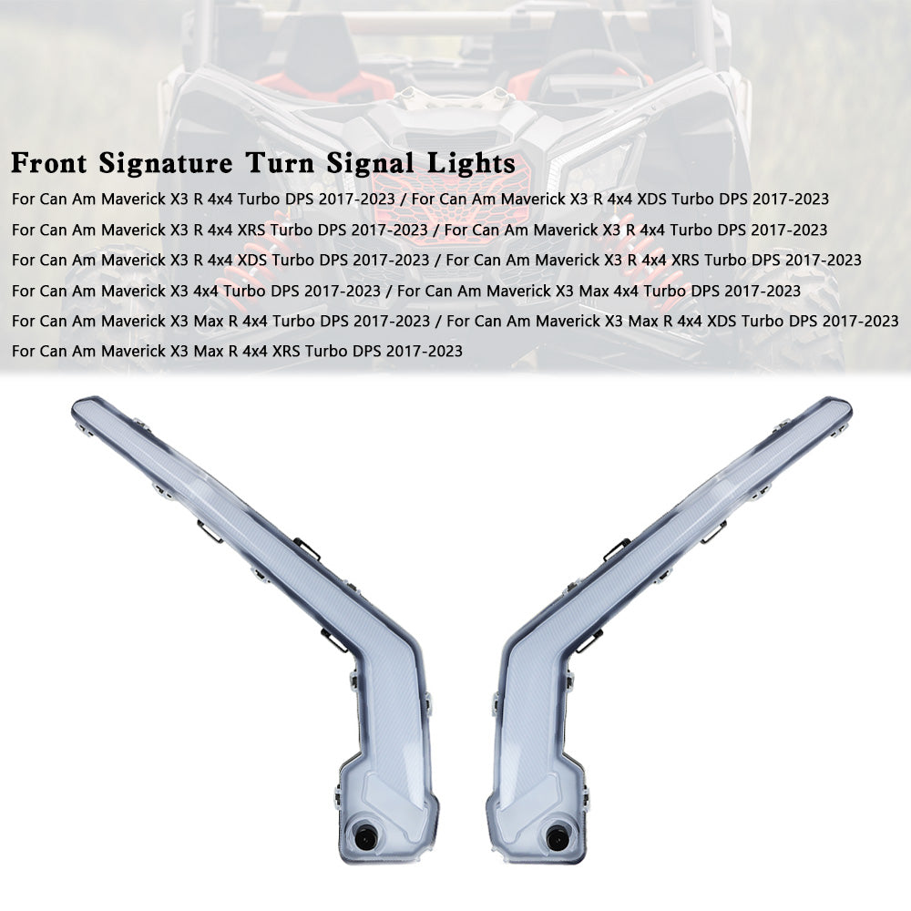 Can-Am Maverick X3 XDS XRS 2017-2023 Front Signature Turn Signal Lights
