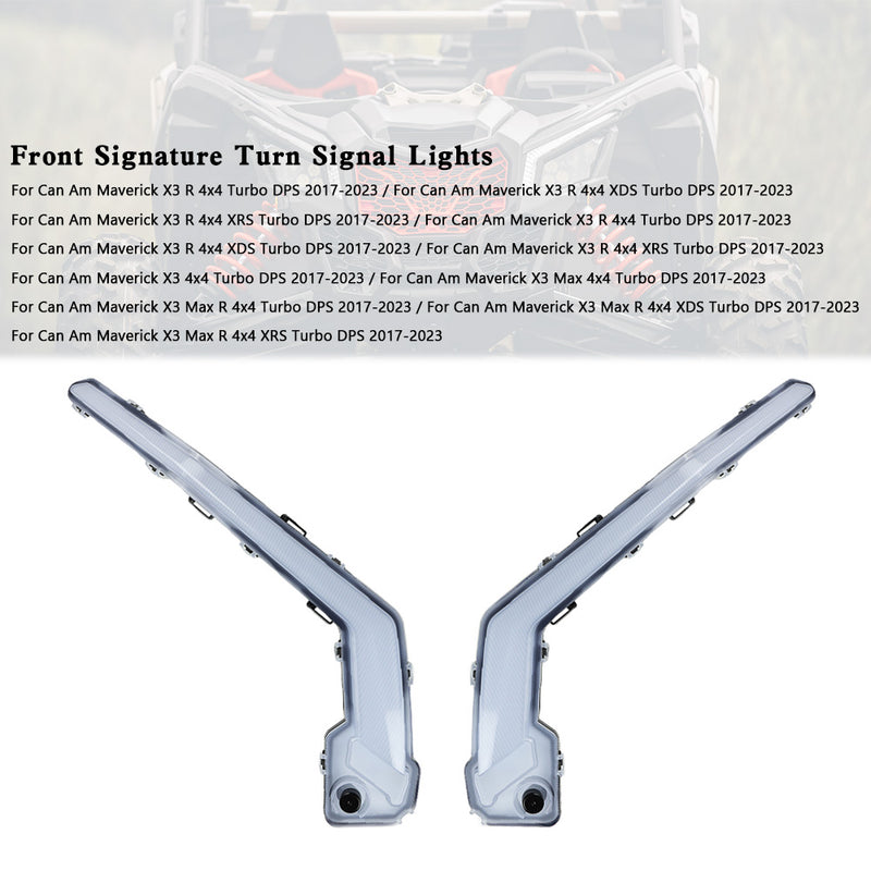 Can-Am Maverick X3 XDS XRS 2017-2023 Front Signature Turn Signal Lights