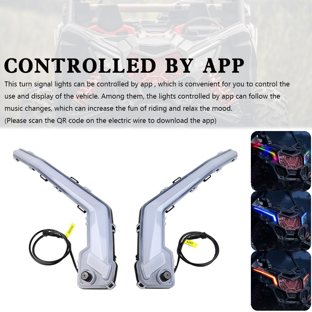 Can Am Maverick X3 MAX 2017-2023 Front Signature Turn Signal Light RGB