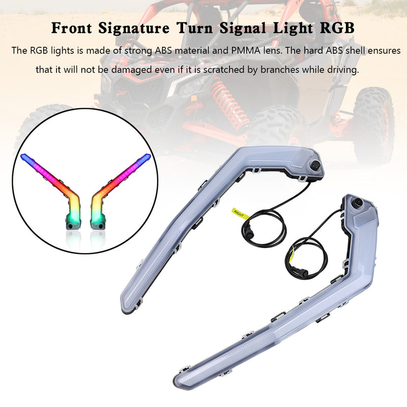 Can Am Maverick X3 MAX 2017-2023 Front Signature Turn Signal Light RGB