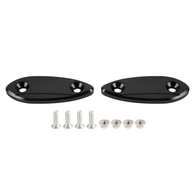 Kawasaki Ninja 250/300/400/650 2013-2022 CNC Black Mirror Block Off Plates