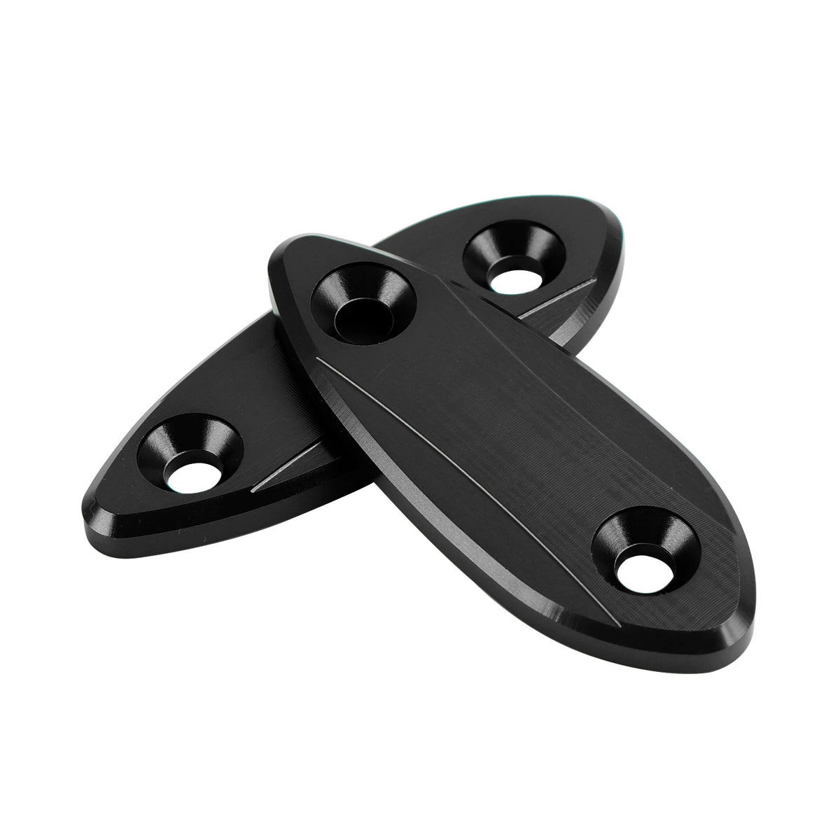 Kawasaki Ninja 250/300/400/650 2013-2022 CNC Black Mirror Block Off Plates