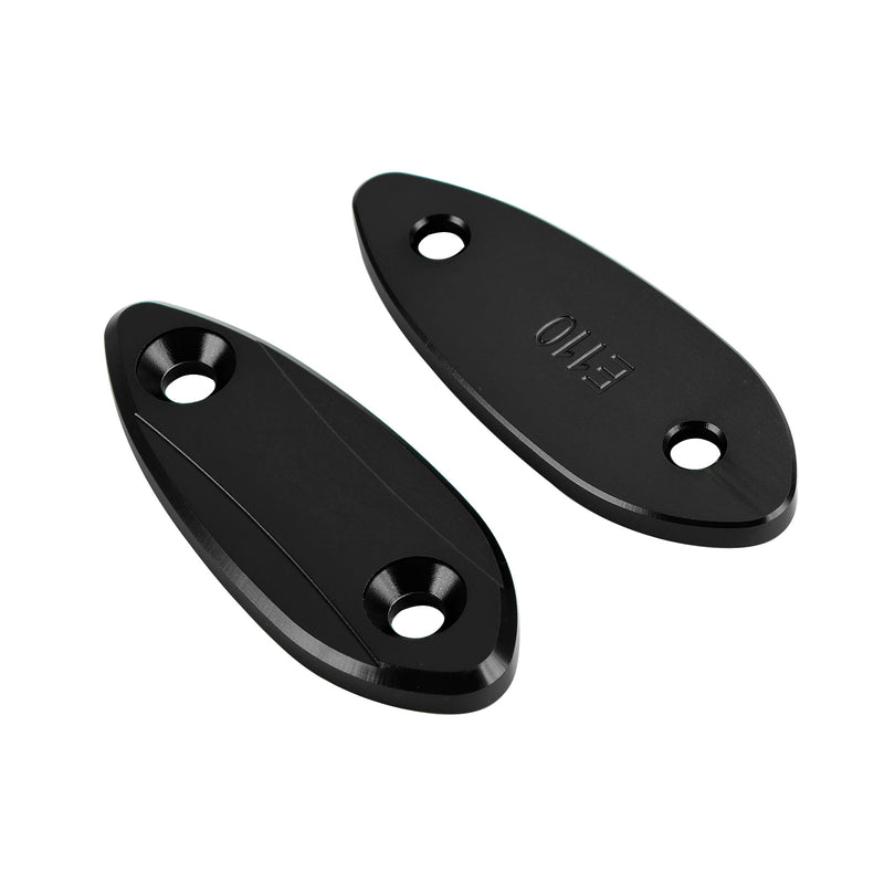 Kawasaki Ninja 250/300/400/650 2013-2022 CNC Black Mirror Block Off Plates